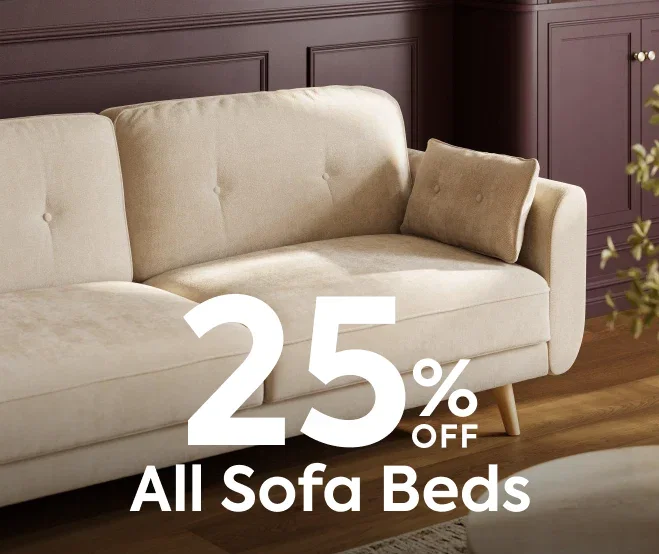 25% off all sofa beds | Ends Tuesday