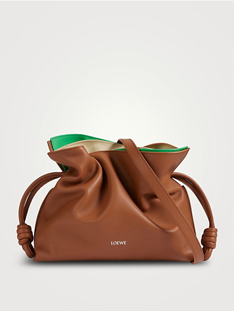 Medium Flamenco Layered Leather Clutch