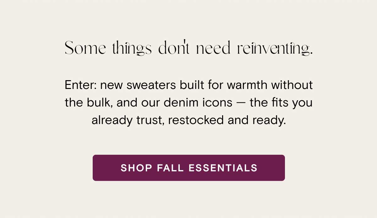 new sweaters and denim