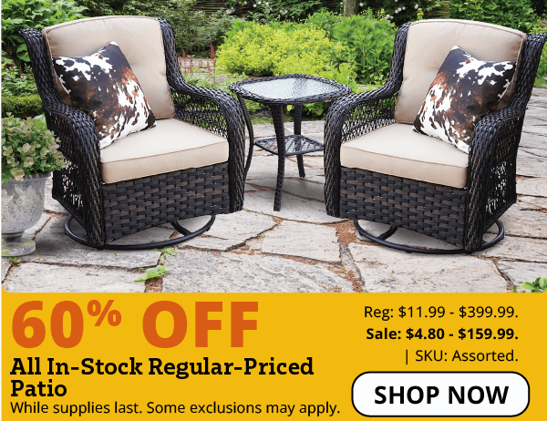 60% OFF PATIO