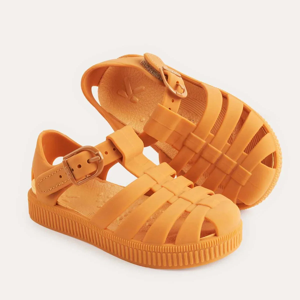 Image of KIDLY by MORI Jelly Sandals - Clementine