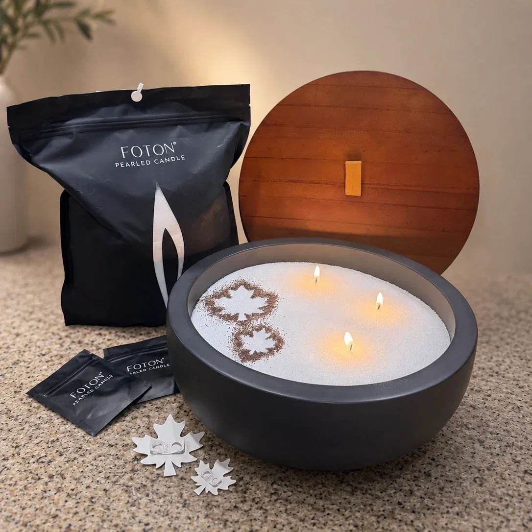 Image of Deluxe Concrete Gift Set with Fall Stencils