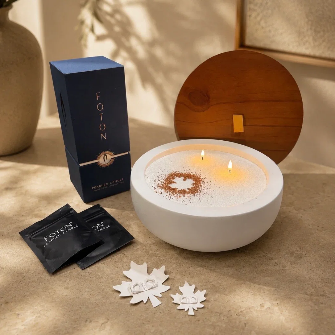 Image of Concrete Gift Set with Fall Stencils