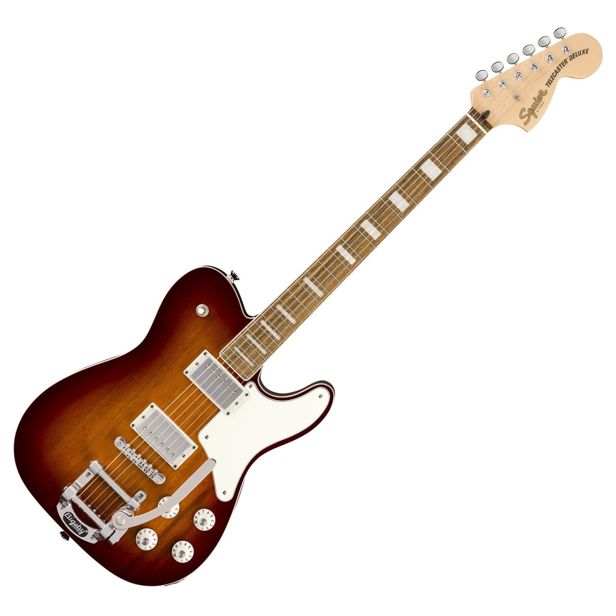 Squier Paranormal Troublemaker Telecaster Deluxe Bigsby, Honey Sunburst
