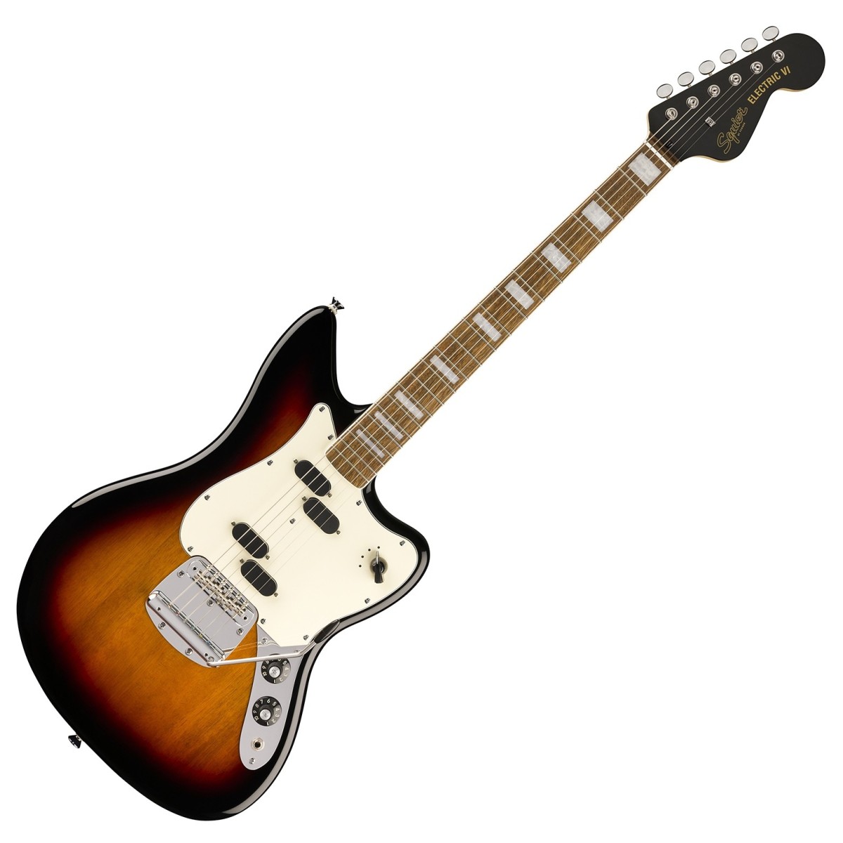 Squier Paranormal Electric VI, 3-Color Sunburst