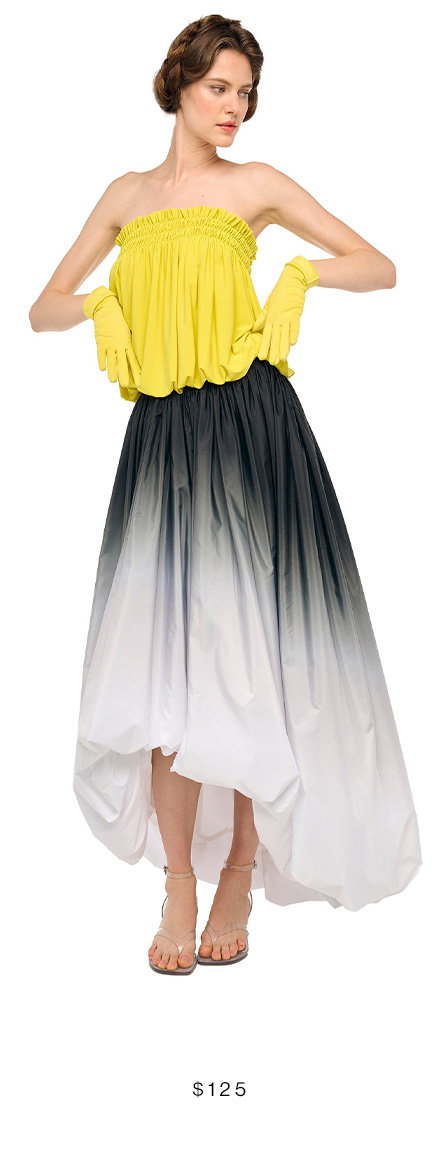 STRAPLESS PEASANT BODYSUIT