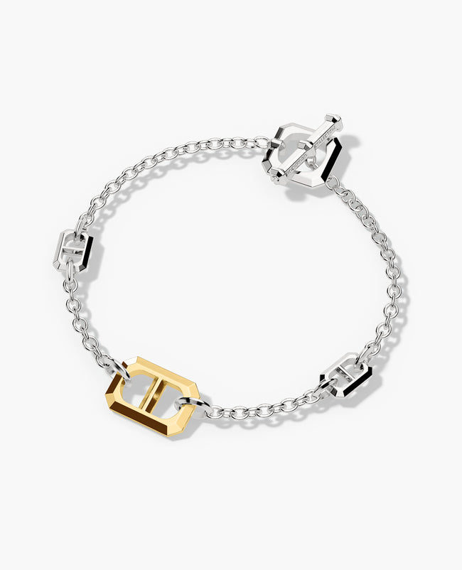 hercules-two-tone-silver-and-18k-single-link-yellow-gold-bracelet-with-toggle-lock