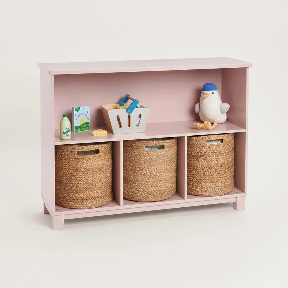 Image of Blake Storage Shelf Unit, Chalk Pink
