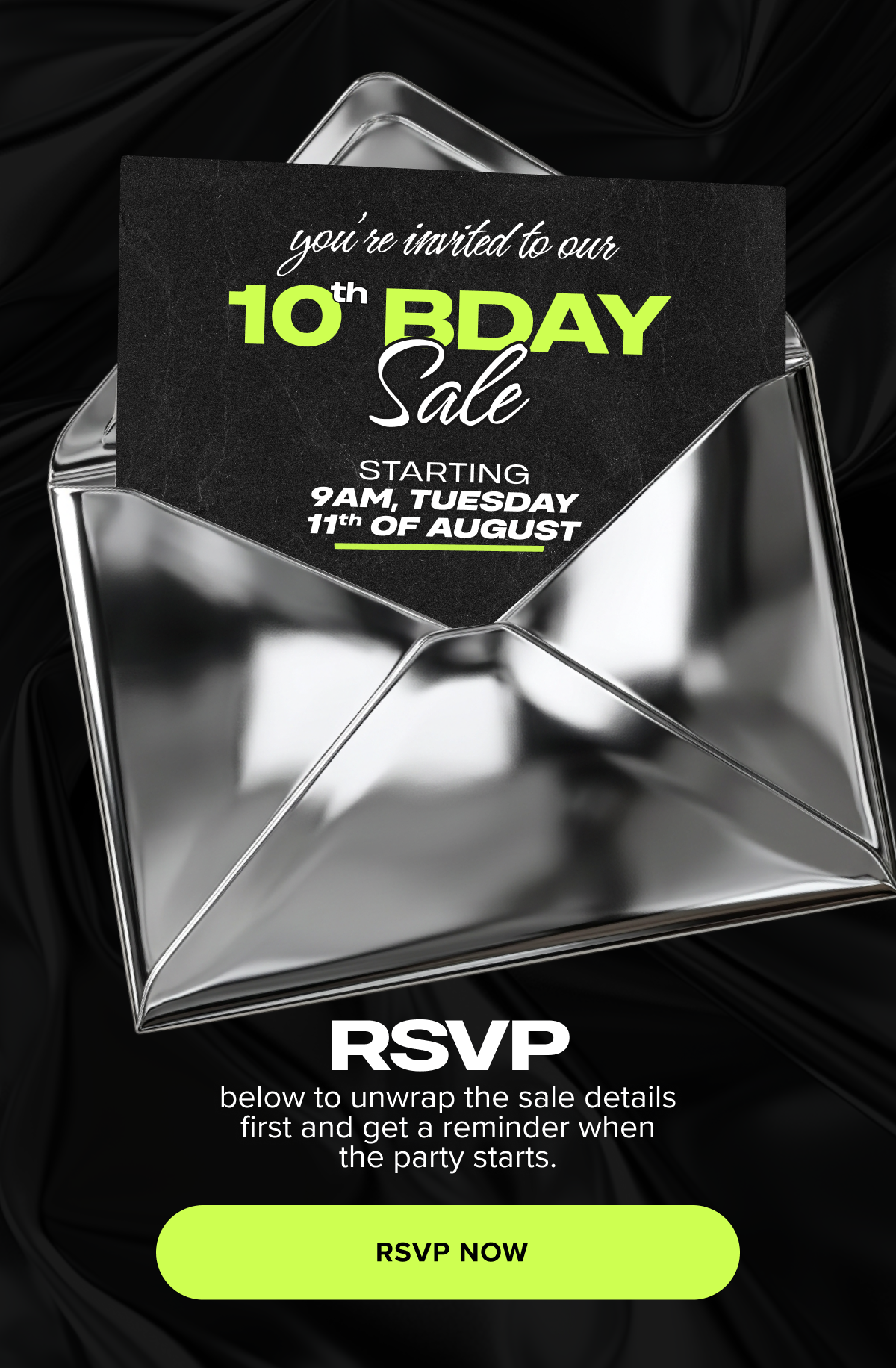 Our Birthday Sale Is Coming