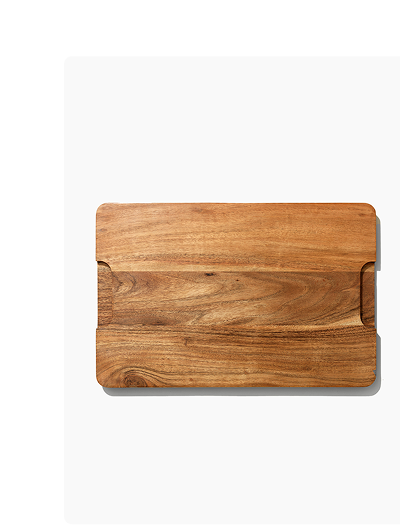 Wood serving board