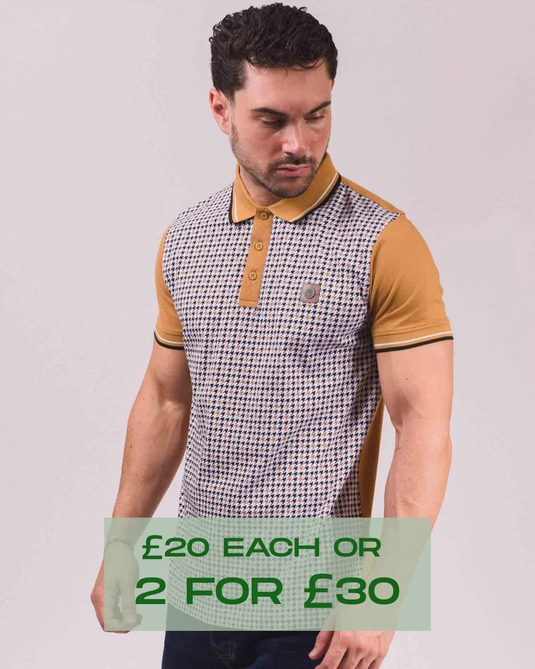 Houndstooth Polo