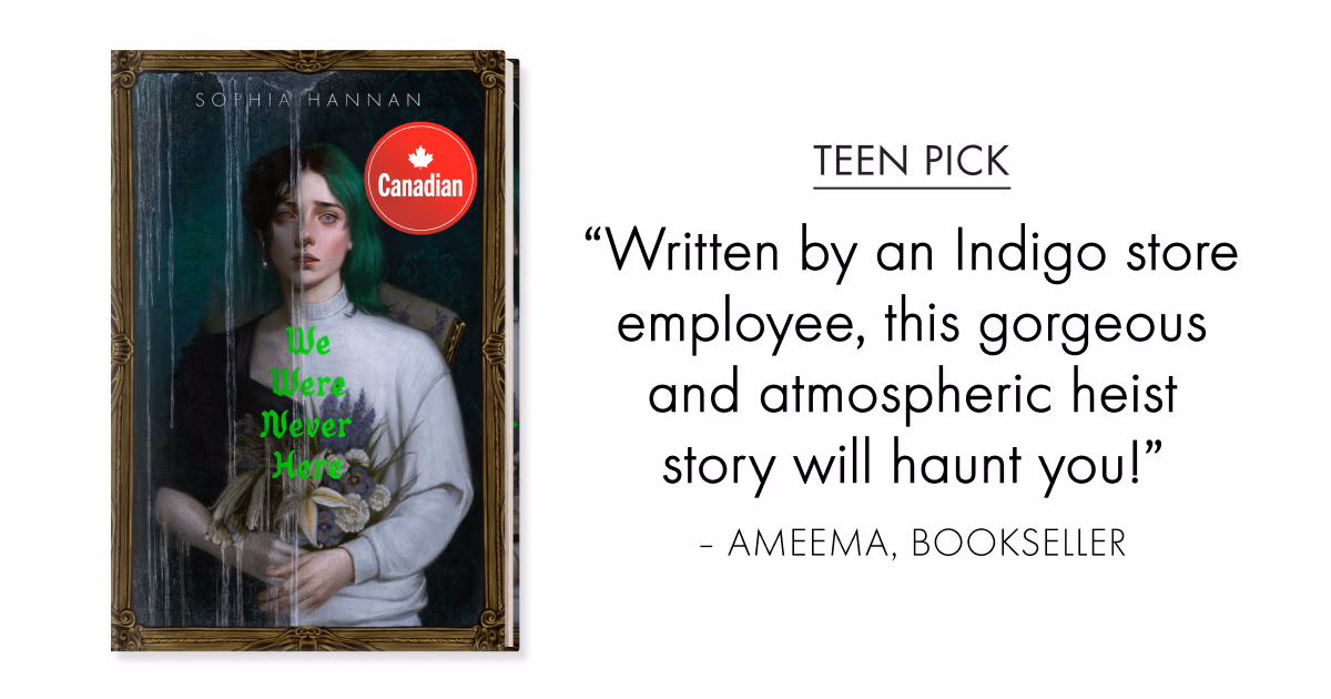 Written by an Indigo store employee, this gorgeous and atmospheric heist story will haunt you!