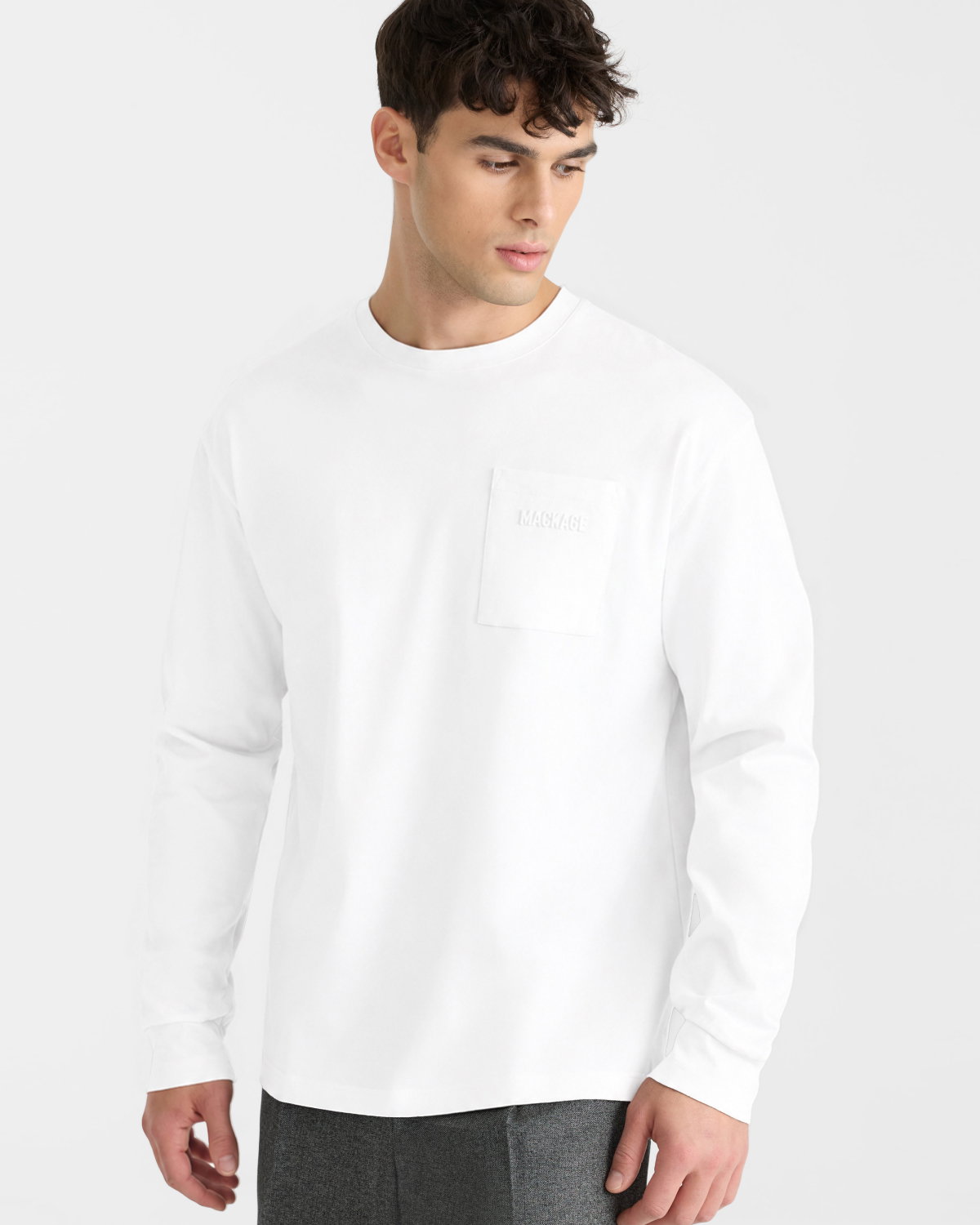 TREY Long sleeve crew neck t-shirt