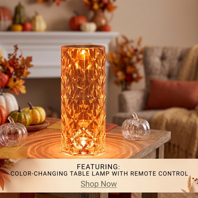 Color-Changing Table Lamp with Remote Control