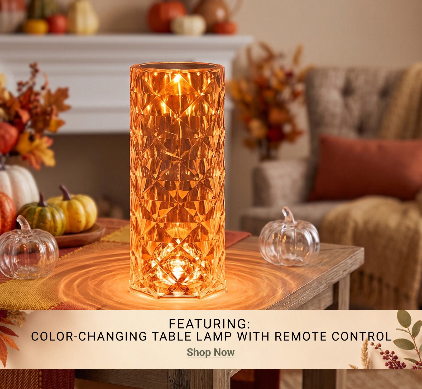 Color-Changing Table Lamp with Remote Control