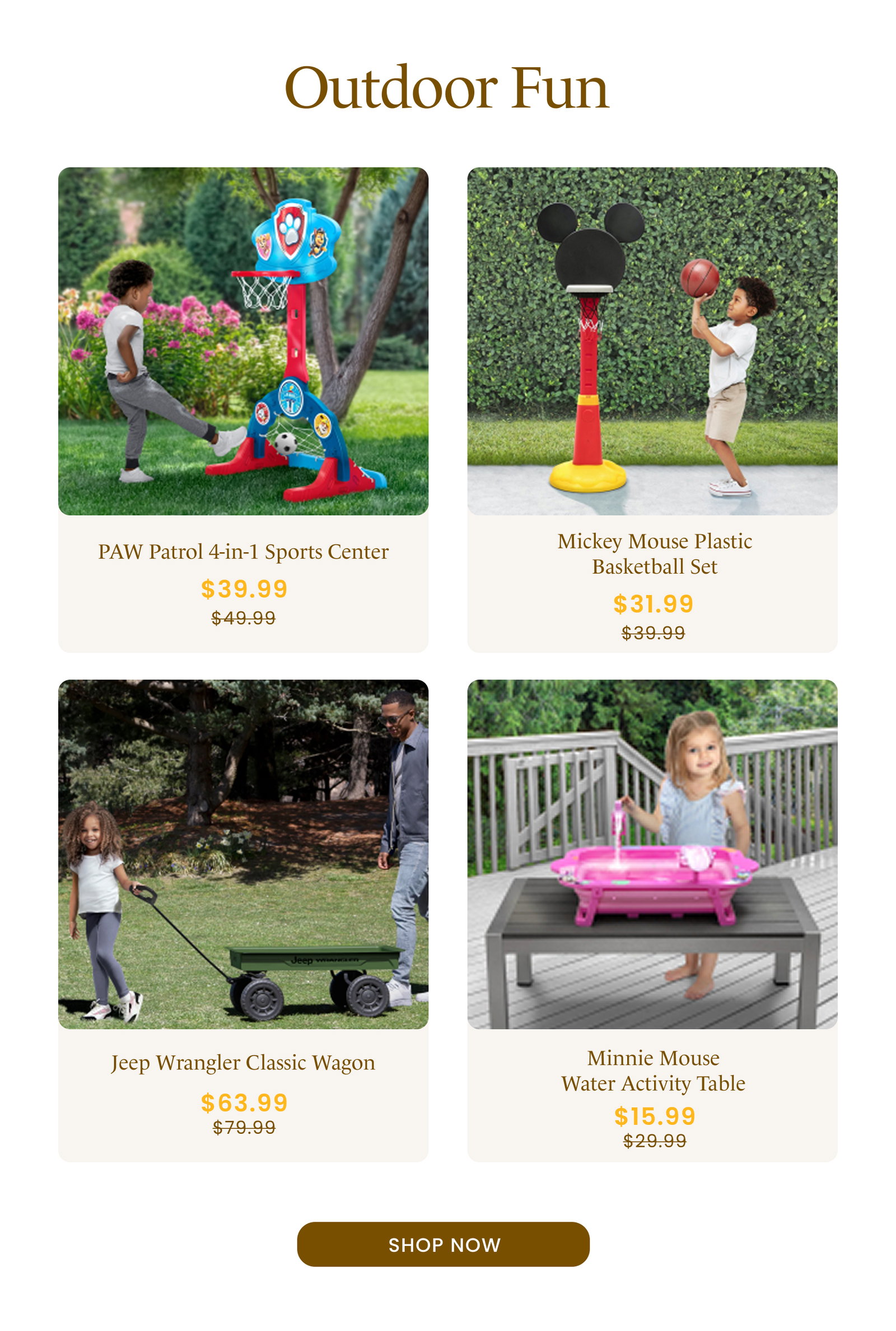 Shop for Outdoor fun
