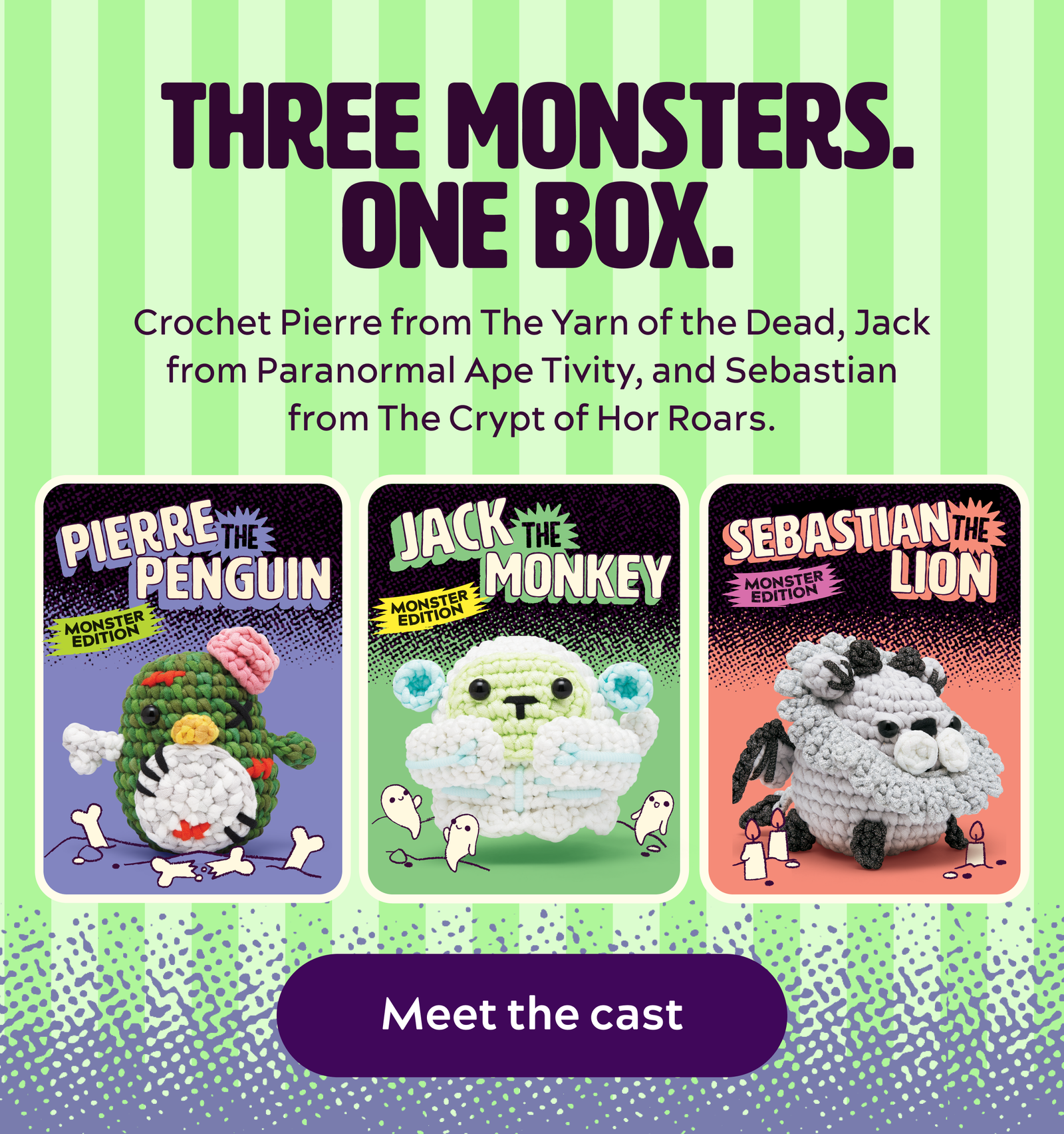 THREE MONSTERS. ONE BOX.