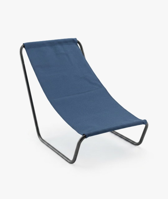 Navy Folding Beach Lounger