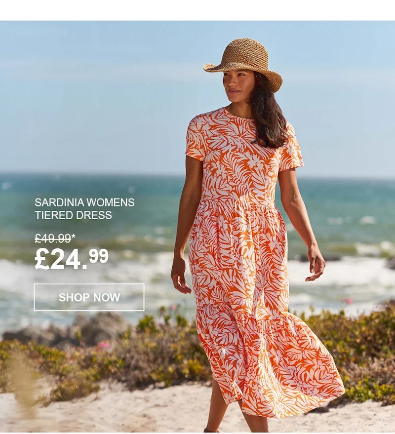 Sardinia Womens Tiered Dress