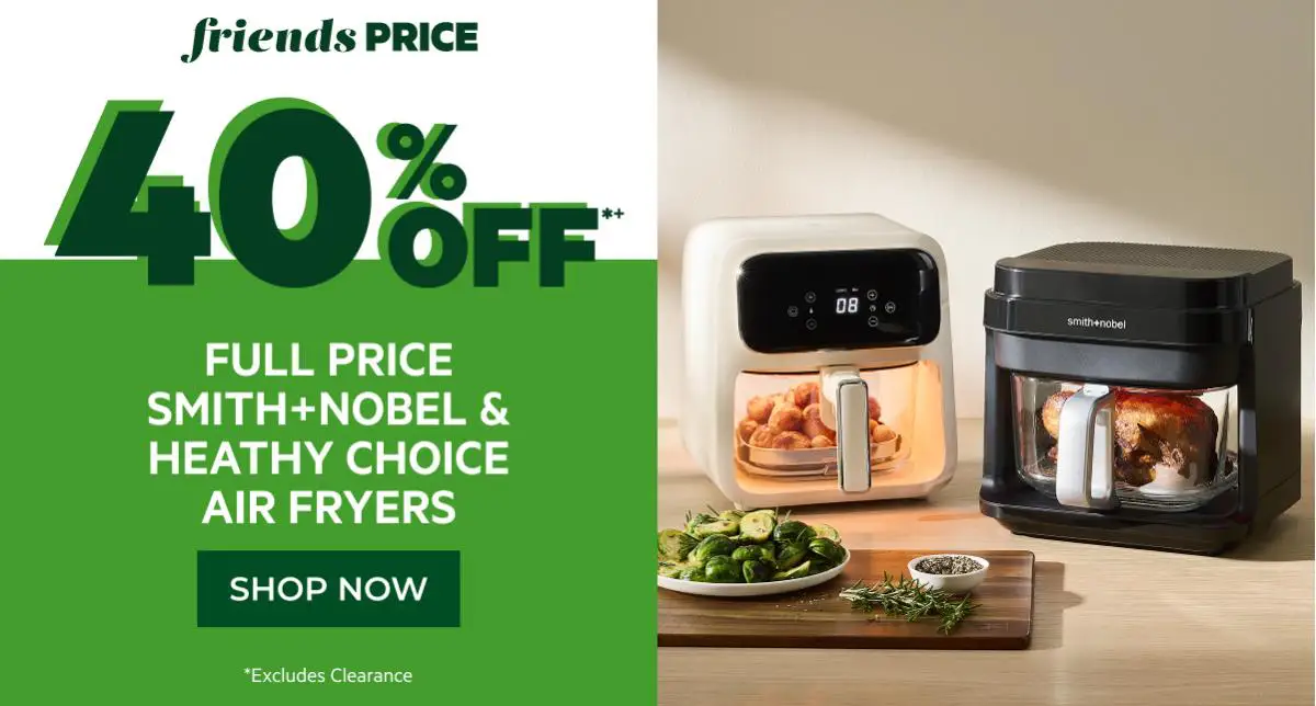 40% Off Smith+Nobel AirFryers