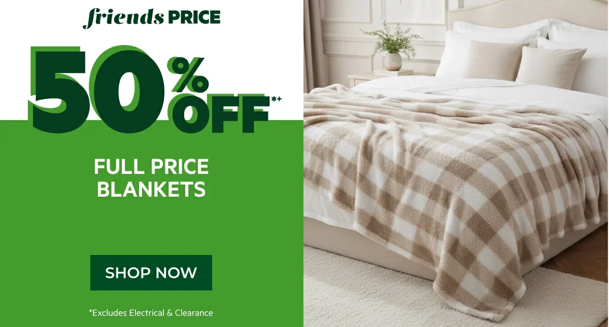 50% Off Blankets