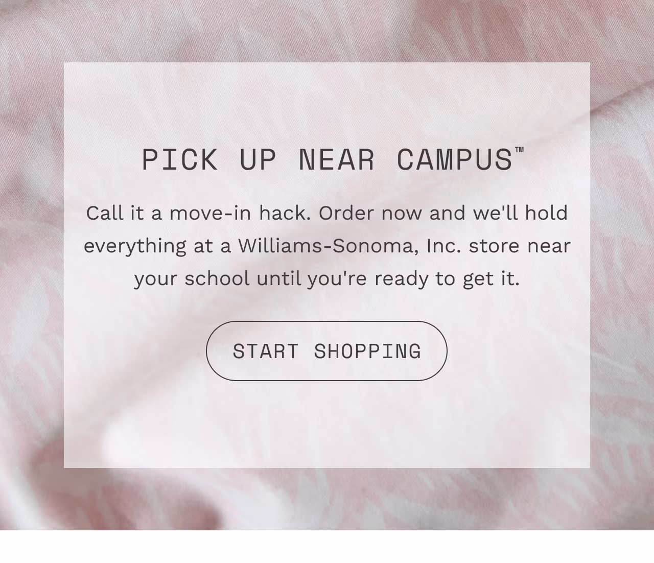 PICK UP NEAR CAMPUS