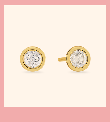Day Diamonds 18ct Yellow Gold Round Brilliant Cut Diamond Stud Earrings