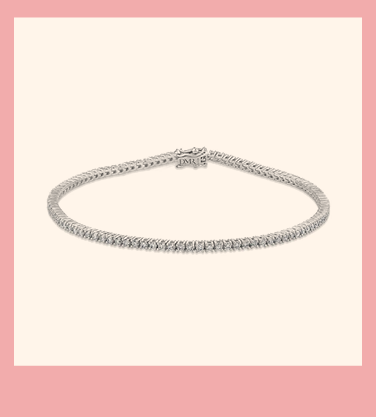 White Gold Round Brilliant Cut Diamond Tennis Bracelet