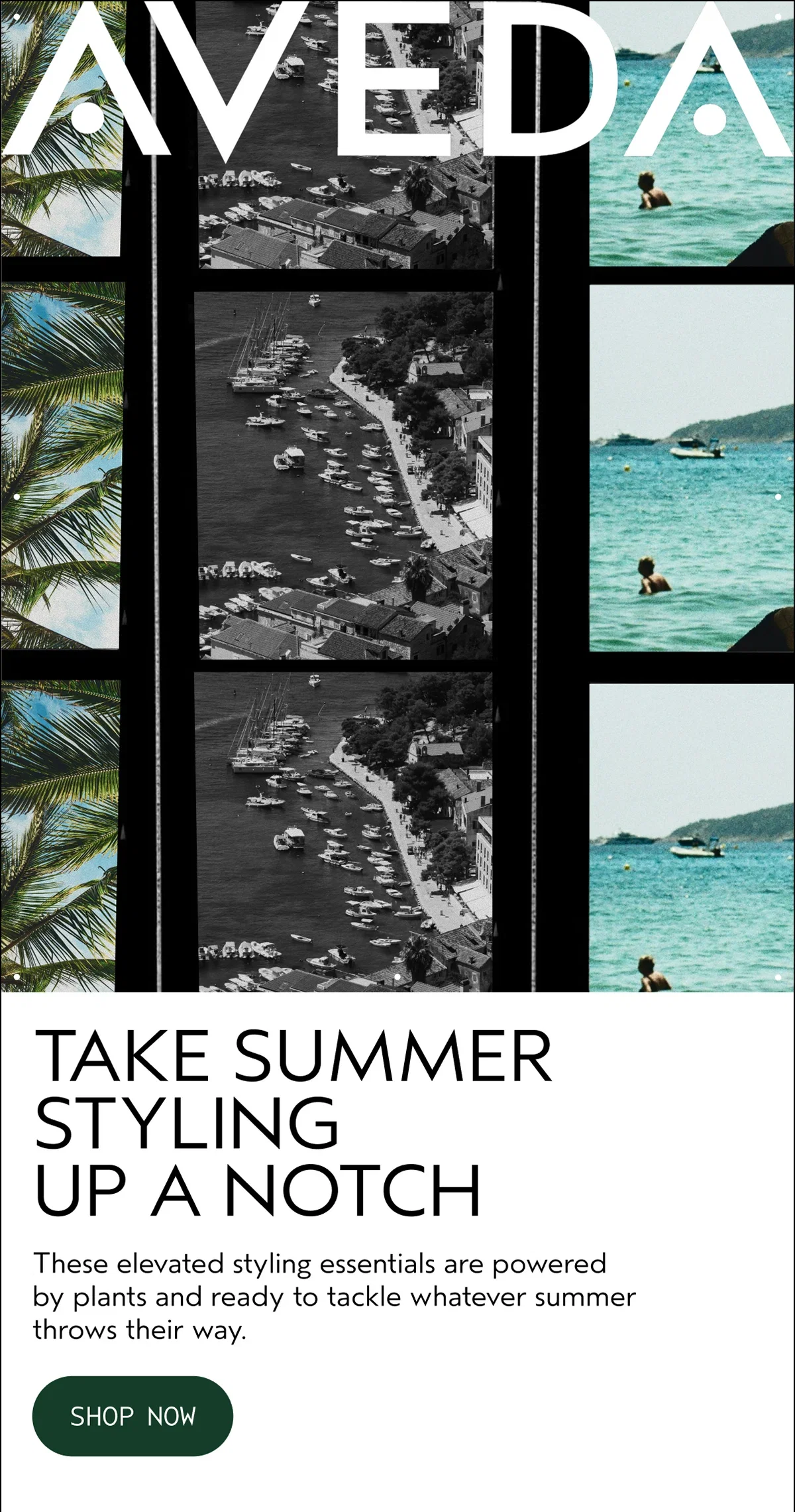 AVEDA | TAKE SUMMER STYLING UP A NOTCH | These elevated styling essentials are powered by plants and ready to tackle whatever summer throws their way. | SHOP NOW