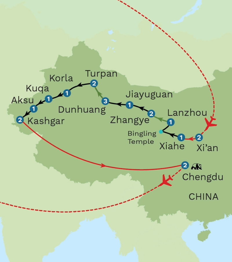 China's Silk Road Map
