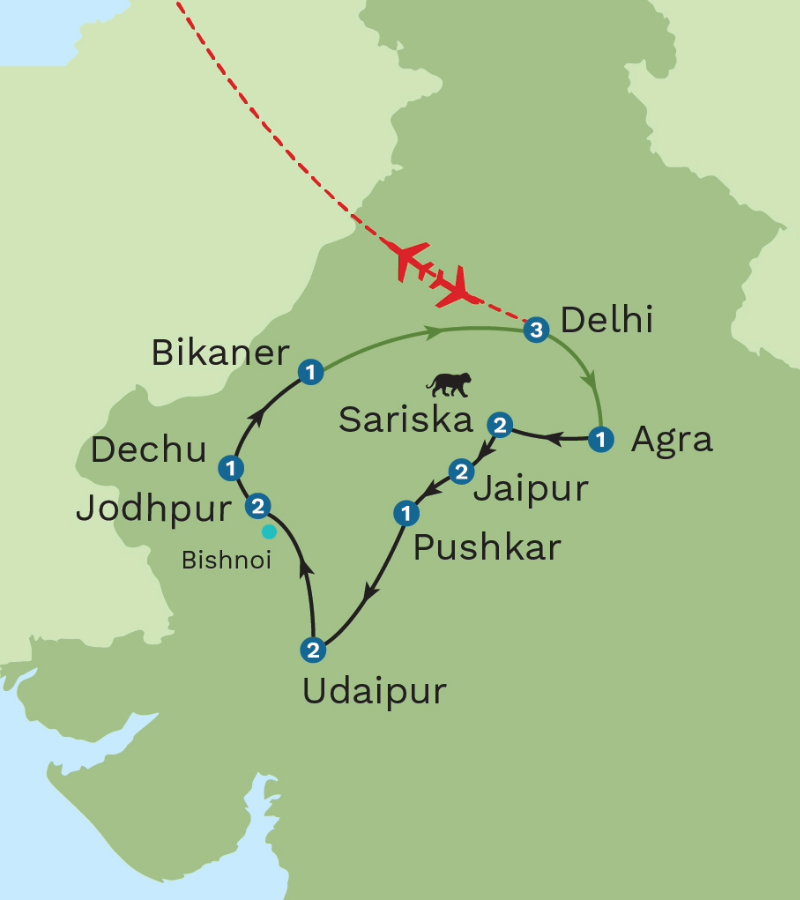 Rajasthan Royal Cities, Desert Kingdoms and Tigers