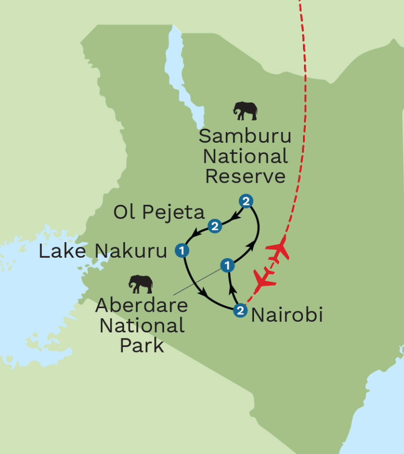 Kenya Safari Samburu - Map