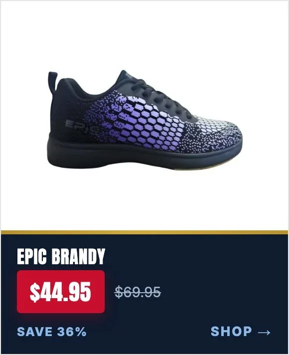 Epic Women's Brandy Knit Black Purple Right Hand Bowling Shoes