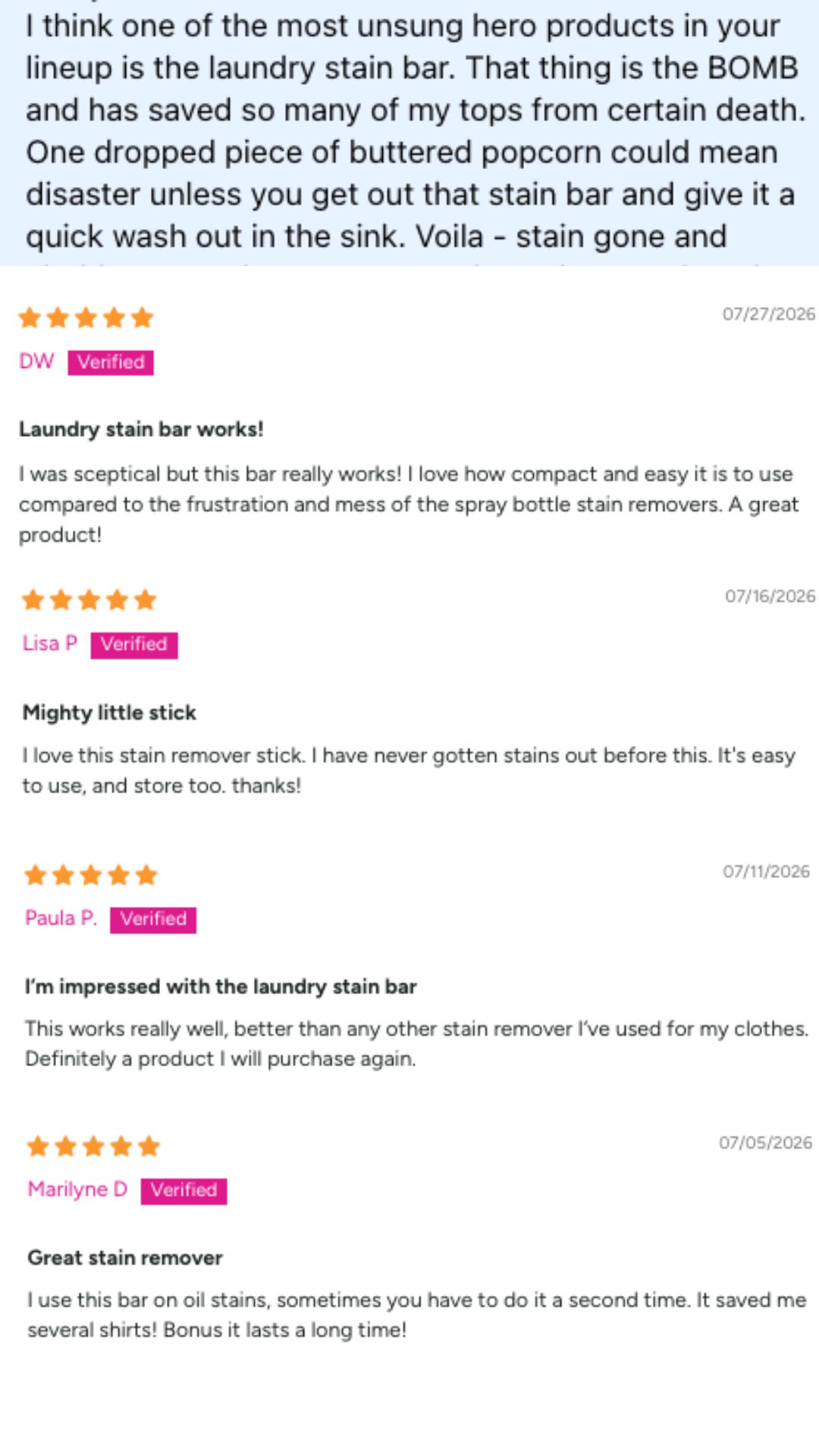 etee stain bar reviews