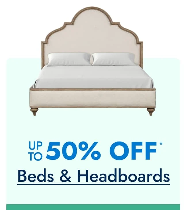 Up to 50% off Beds & Headboards