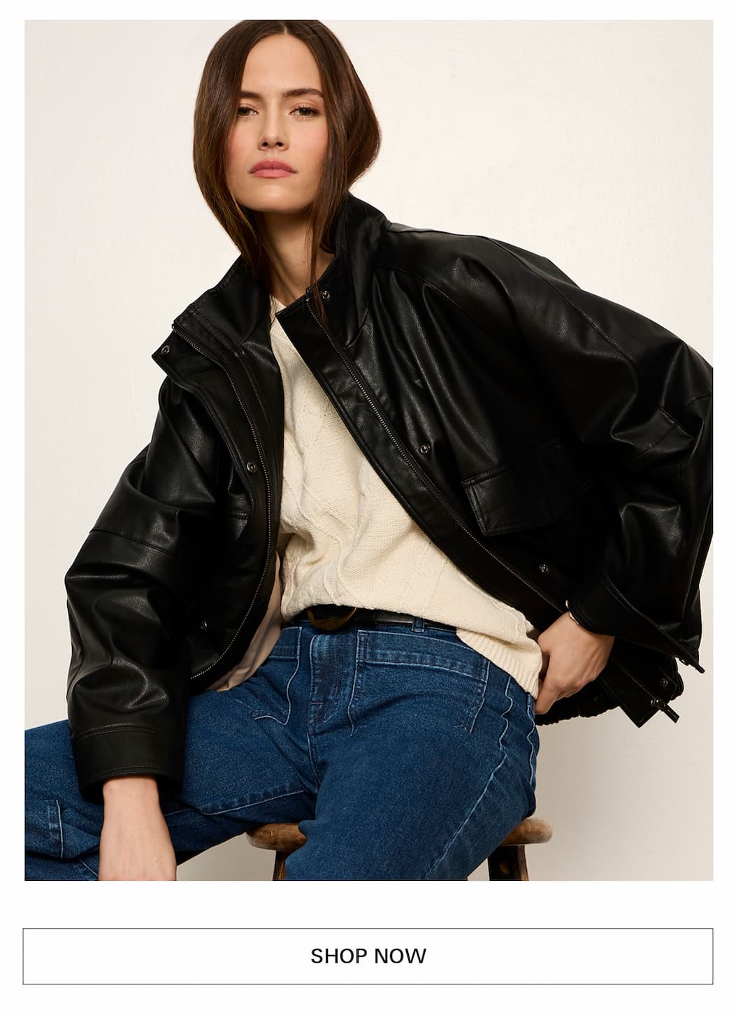 the leather jacket