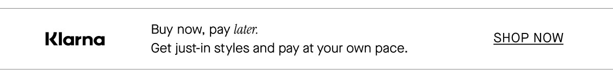 Buy now, pay later with Klarna