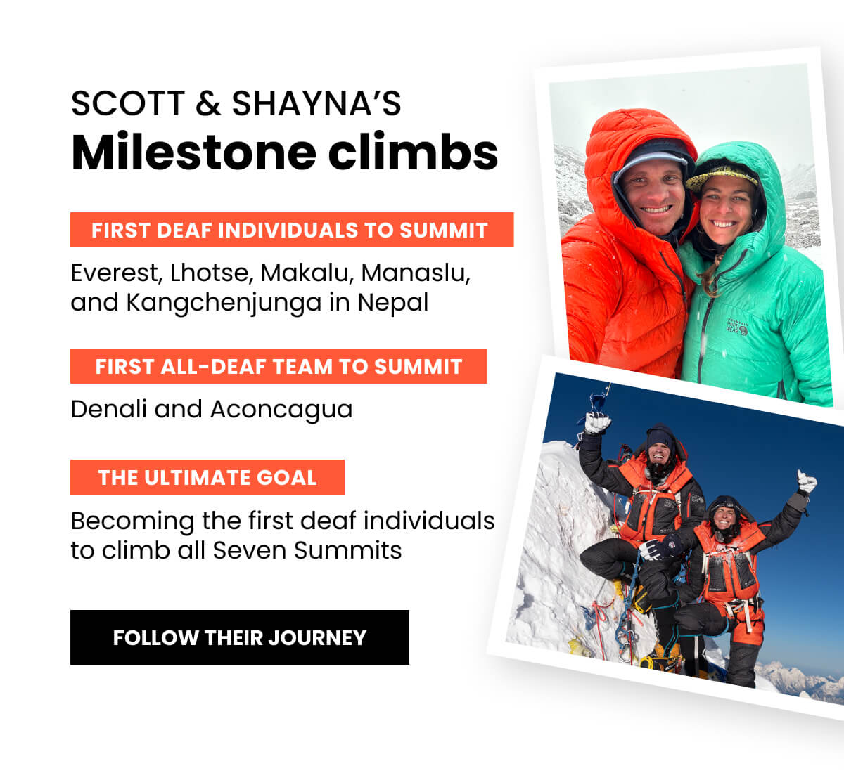 Scott and Shayna's Milestone Climbs