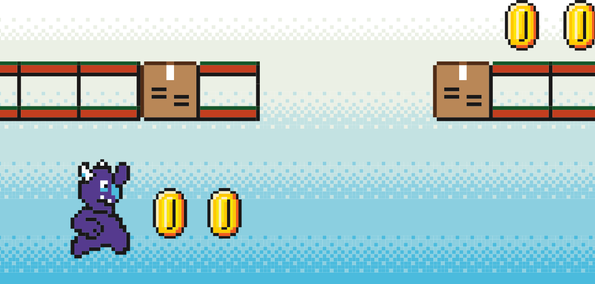 Monster chasing coins