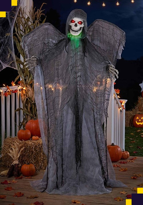 5.5FT Gothiel the Winged Reaper Animatronic Decoration - Scream Saver