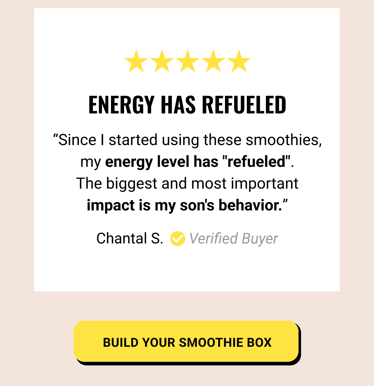 "Energy has refueled" 