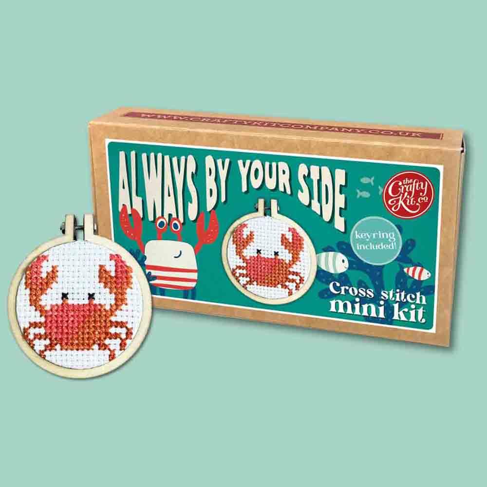 Image of Always By Your Side - Mini Matchbox Cross Stitch Kit - The Crafty Kit Co.