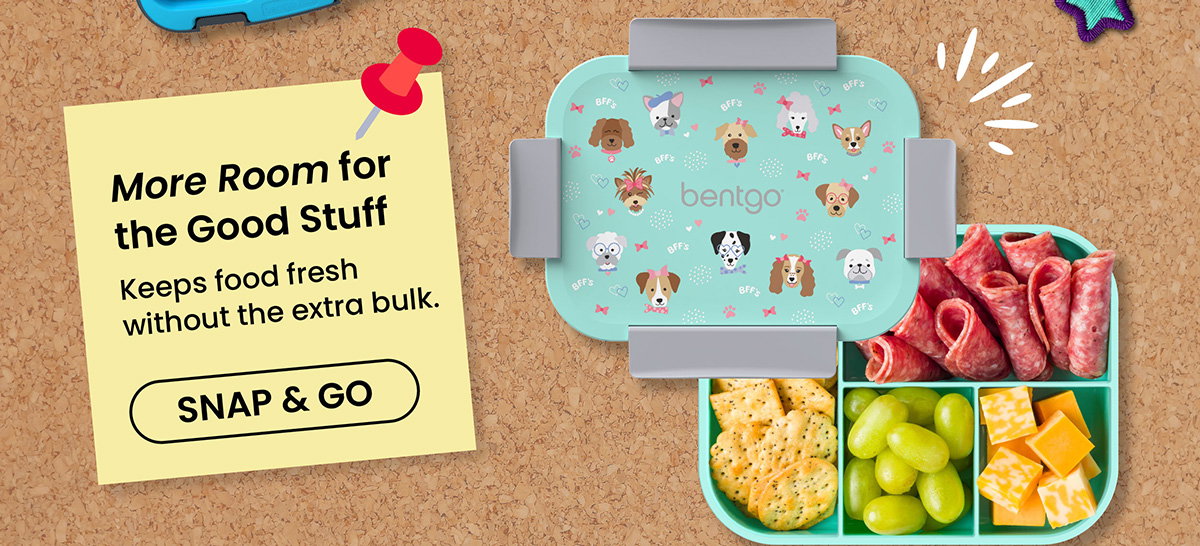 More Room For The Good Stuff - Keeps Food Fresh Without The Extra Bulk - Snap & Go