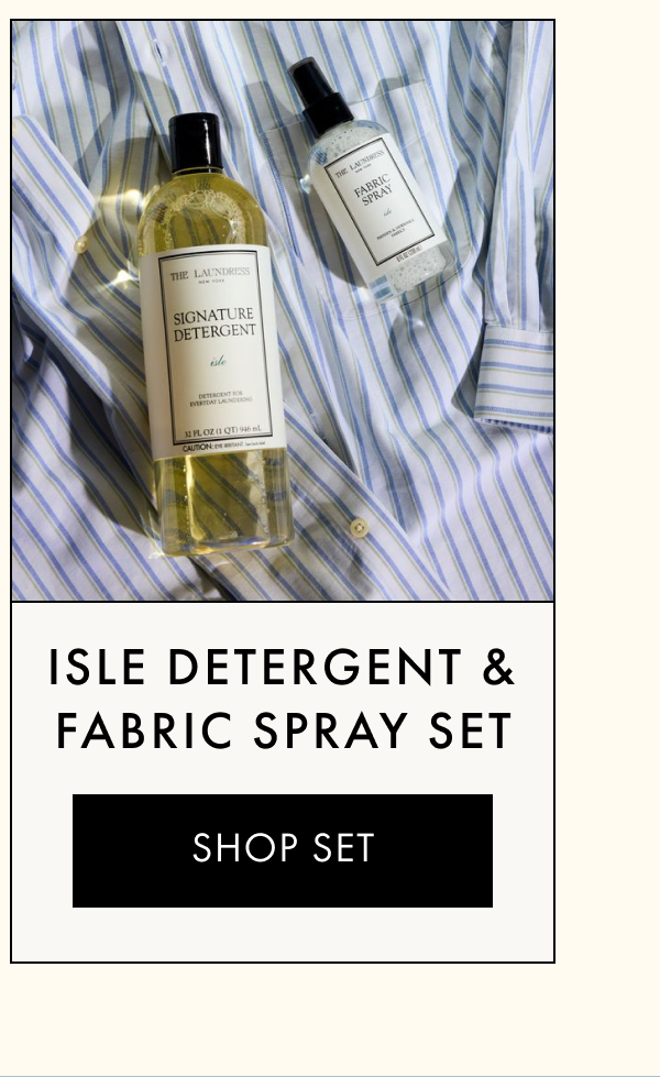 Isle Detergent & Fabric Spray Set | SHOP SET