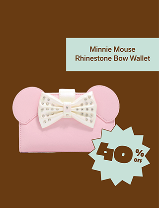 Minnie Mouse Rhinestone Bow Wallet is 40 percent off