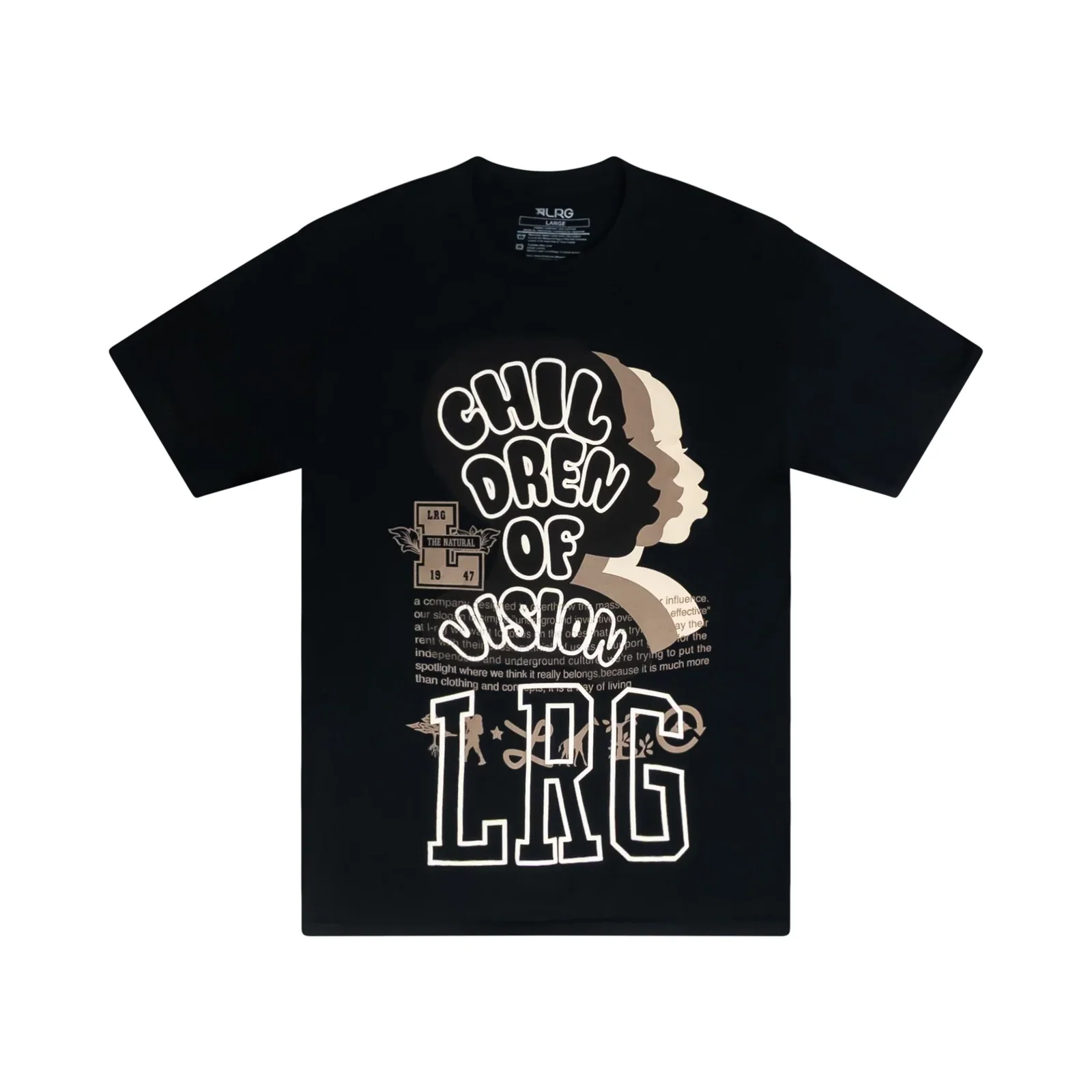 Image of VARSITY VISIONAIRE TEE - BLACK