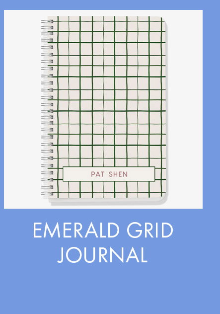 Emerald Grid Custom Journal