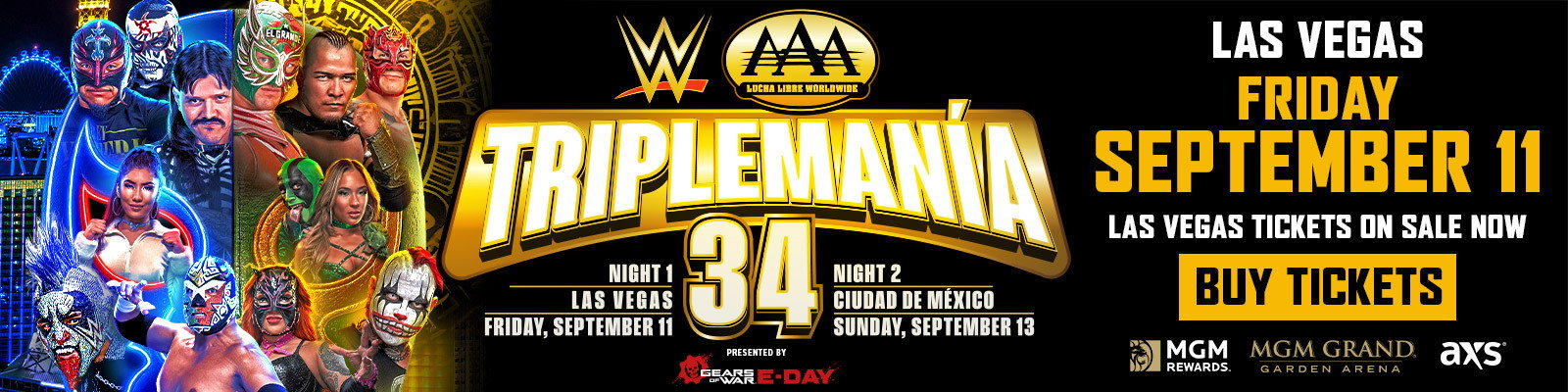Triplemania Vegas Tickets On Sale Now