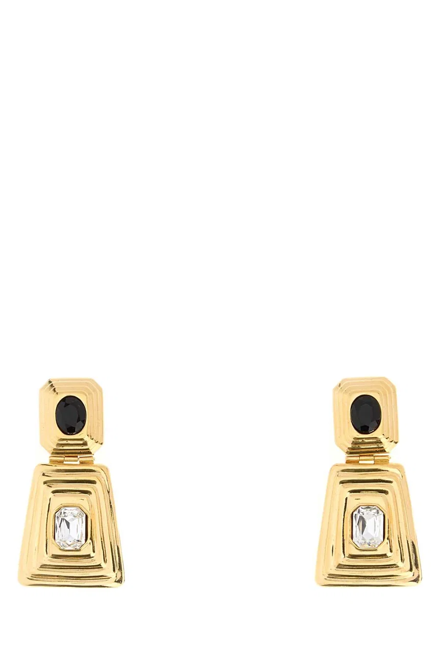 Alessandra Rich Crystal Earrings Gold