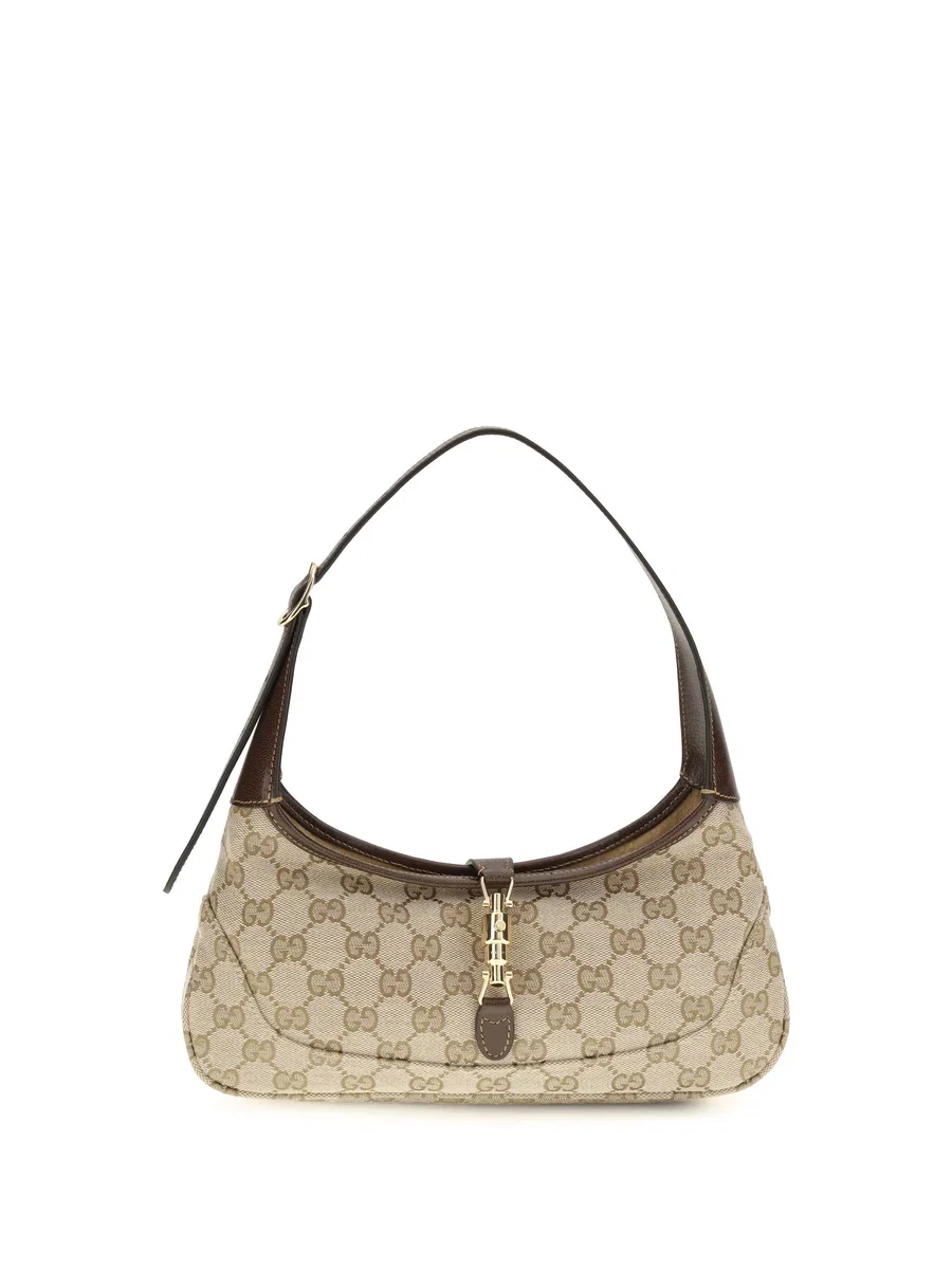 Gucci Jackie Slim Shoulder Bag Beige